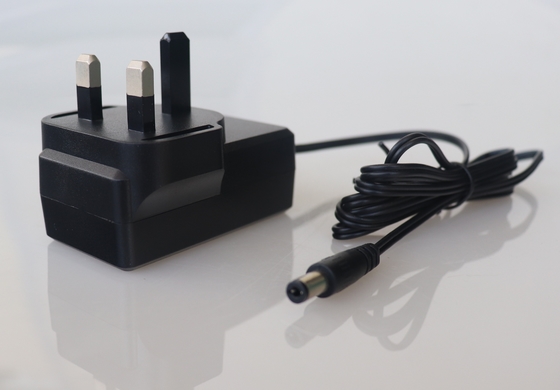 24v Ac Dc পাওয়ার সাপ্লাই 600ma ওয়াল মাউন্ট অ্যাডাপ্টার সুইপ মেশিনের জন্য ব্রিটিশ প্লাগ